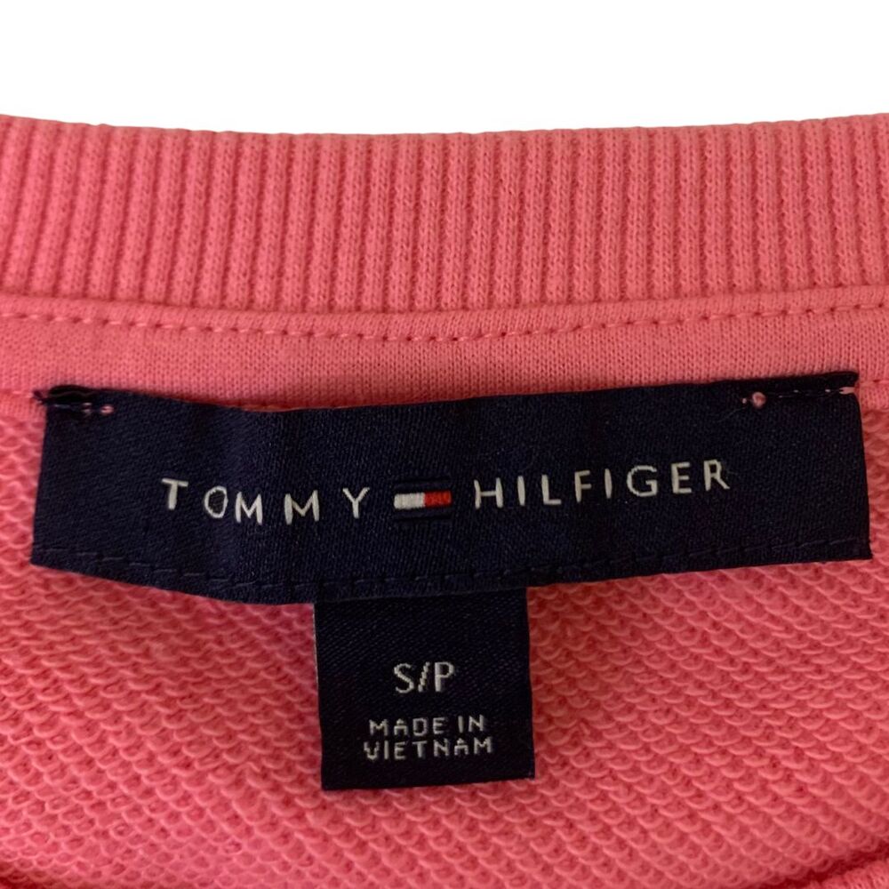 Tommy Hilfiger Cotton Gingham Check Short Sleeve Blouse Top Pink Size SP - Picture 3 of 12